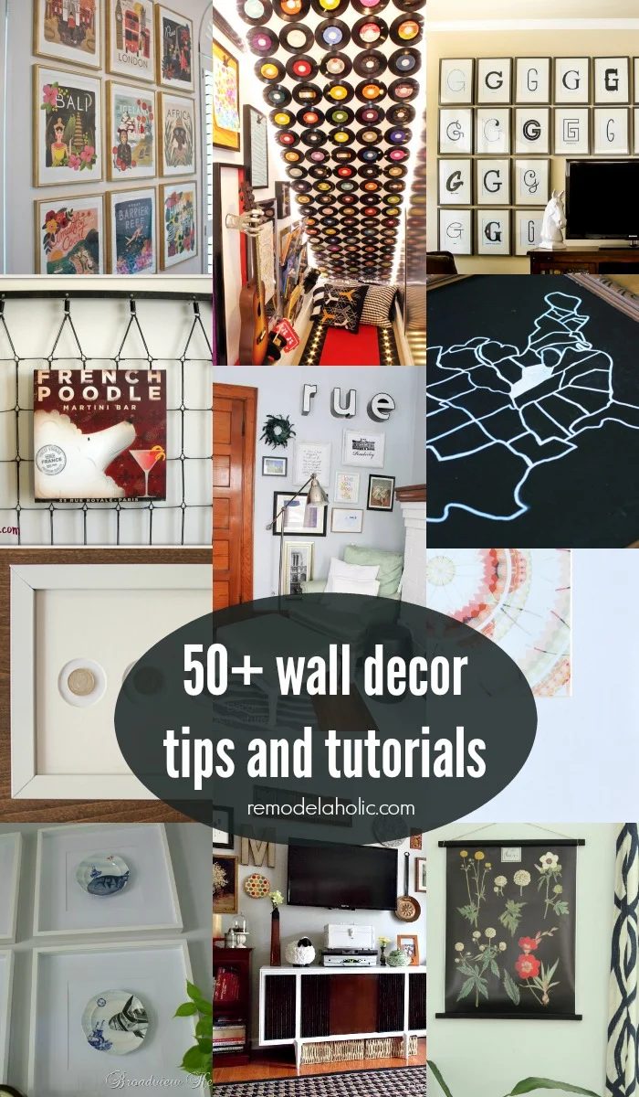Deck The Walls Handmade Wall Decor options: 50+ options, tips, and walkthrough for decorating your walls #Bekob
