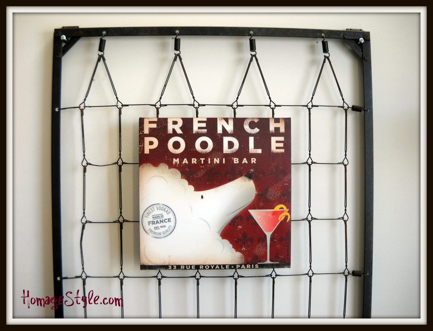 Handmade Wall Decor options: crib spring to wall decor (Homage Style)