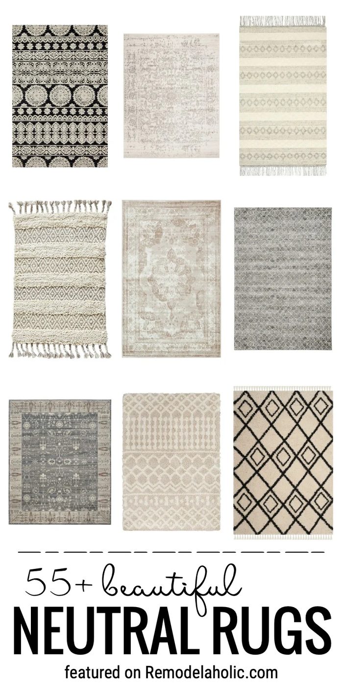 Add Something Neutral To A Space That Isn't Boring With A Touch Of Pattern And Texture With One Of These 55 Plus striking Neutral Rugs Featured On Bekob.com