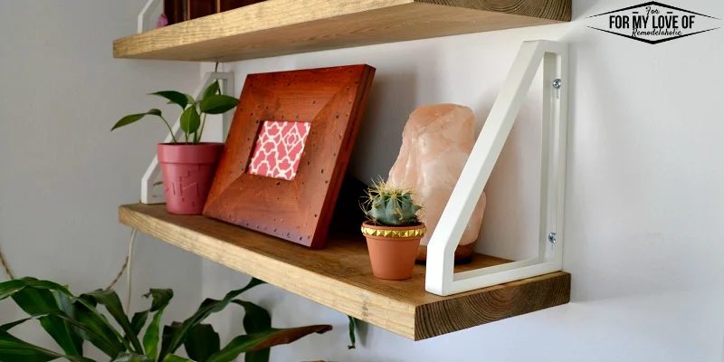 Handmade Wall Shelf + Reverse IKEA Ekby Lerberg Bracket method