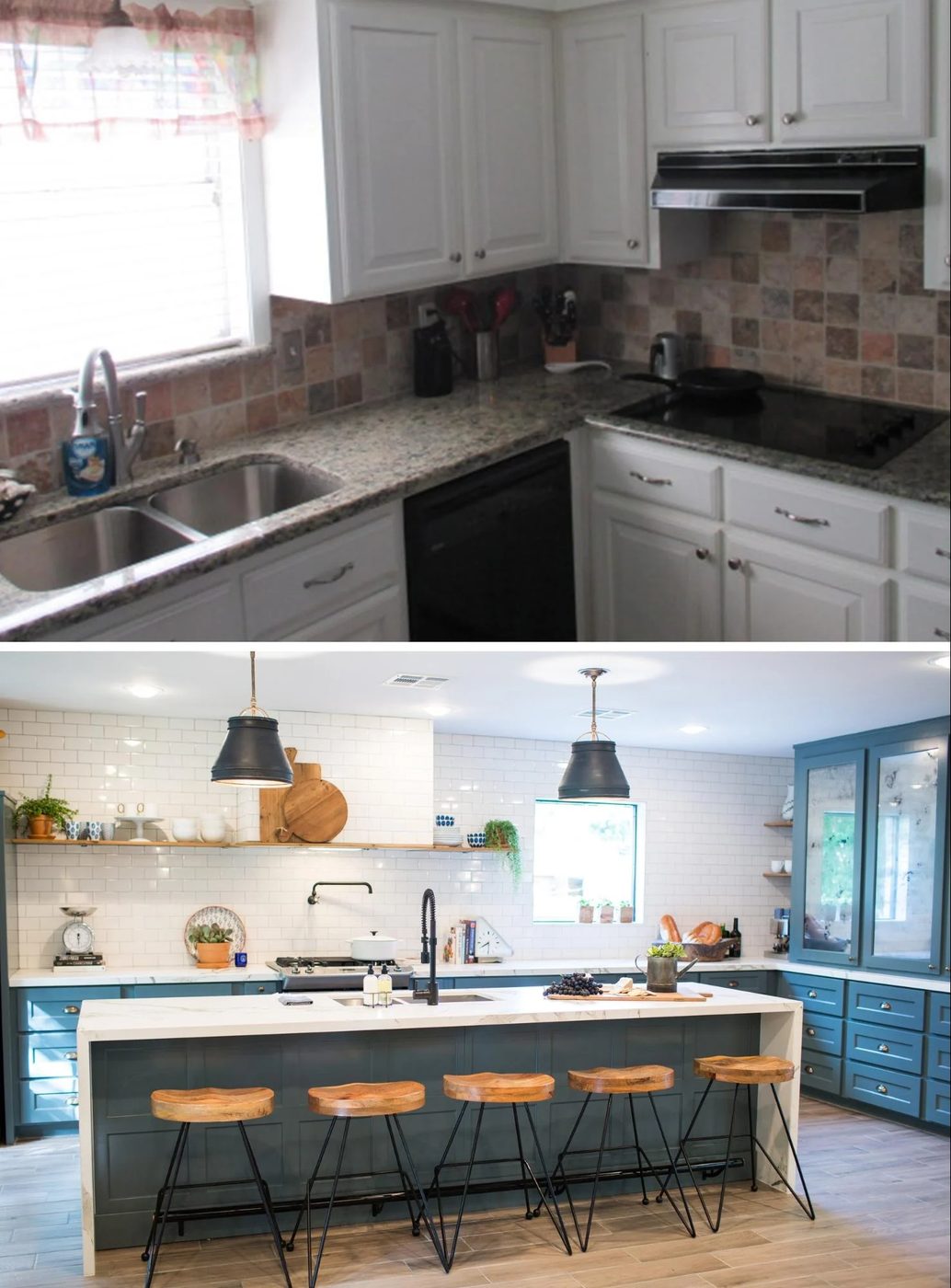 Love the look of the kitchens on Fixer Upper? Get the look in your own home with these 6 Design Elements of a Fixer Upper Kitchen featured on Bekob.com Fixer Upper Kitchen - Seaso