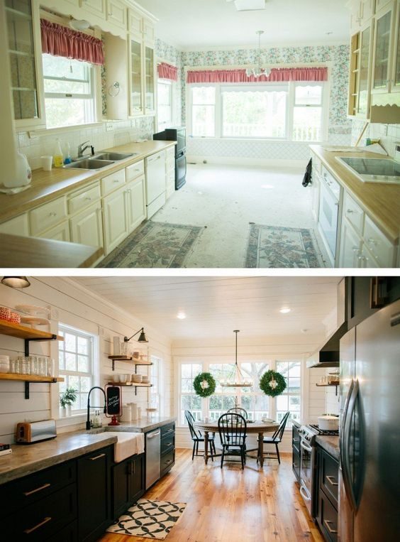 Love the look of the kitchens on Fixer Upper? Get the look in your own home with these 6 Design Elements of a Fixer Upper Kitchen featured on Bekob.com Fixer Upper Kitchen - Seaso