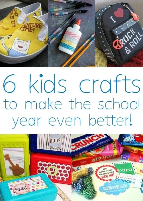 6 straightforward Kids Crafts for Back to School via Tipsaholic.com