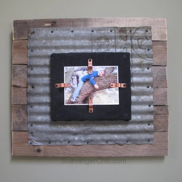 corrugated-tin-and-pallet-wood-handmade-frame-my-repurposed-life