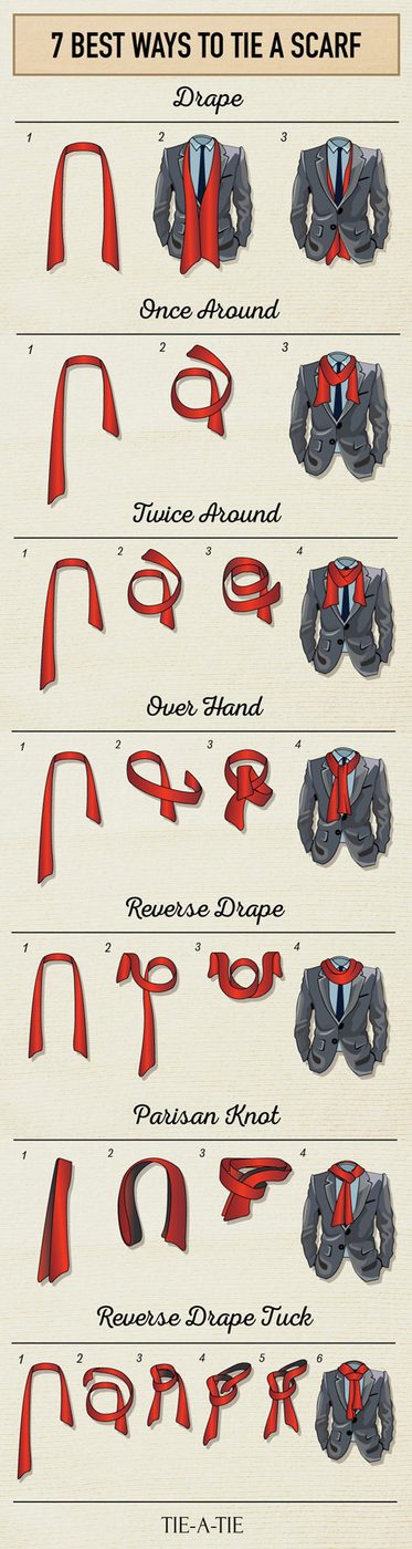 7 Reliable Ways to Tie a Men's Scarf