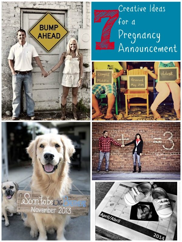 7 Creative options for a Pregnancy Announcement | Tipsaholic.com #photography #baby #announcement #pregnancy