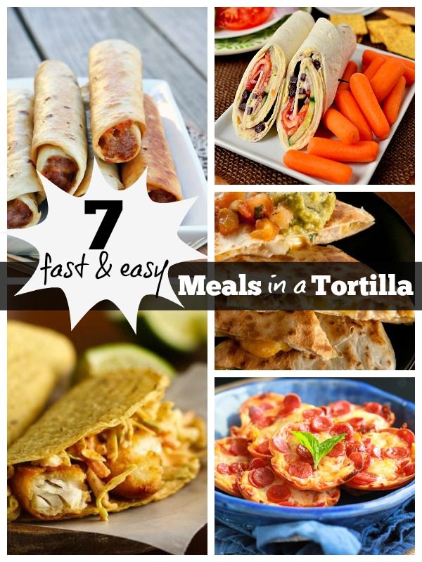7 Fast and straightforward Meals in a Tortilla | Tipsaholic.com #recipe #cooking #tortilla #fast #dinner