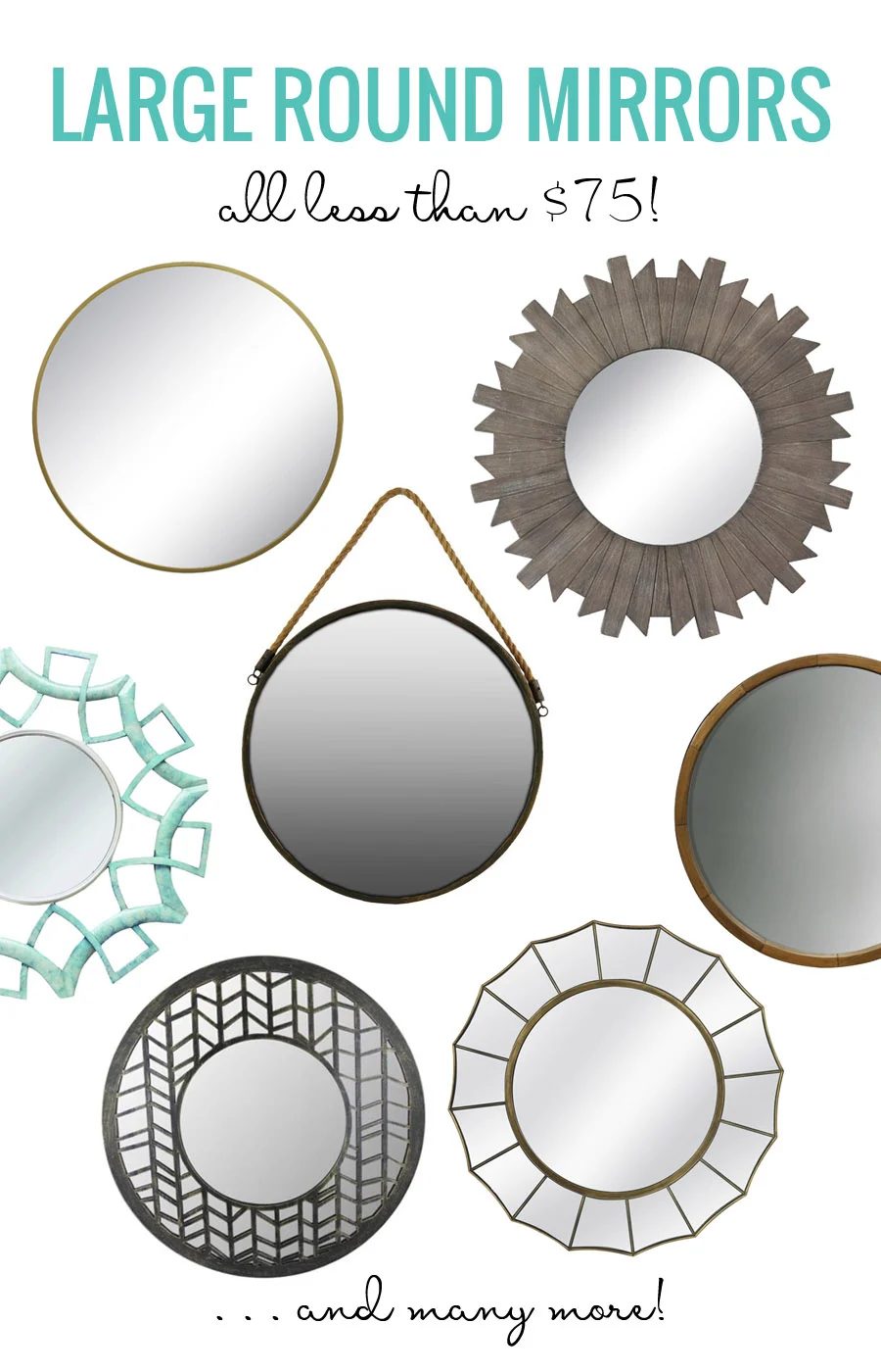 Large Round Mirrors
