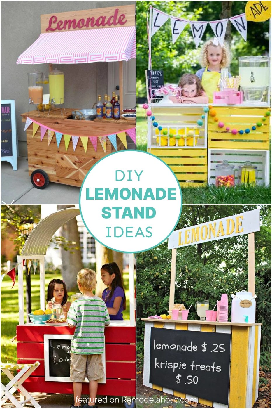 Handmade Lemonade Stand options For Kids Bekob