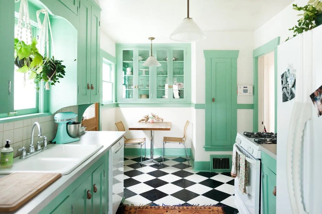 Decorating Kitchen with Jade Green