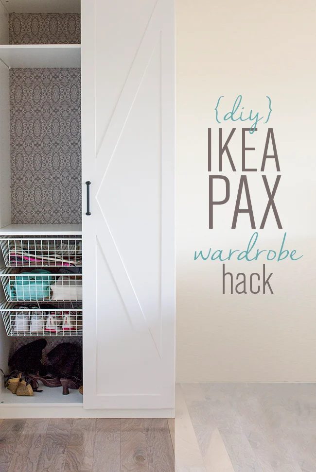 striking IKEA Pax wardrobe updates, inside and out, by Jenna Sue Designs