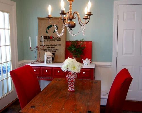 70’s Coffee Table Refinished To Buffet Table