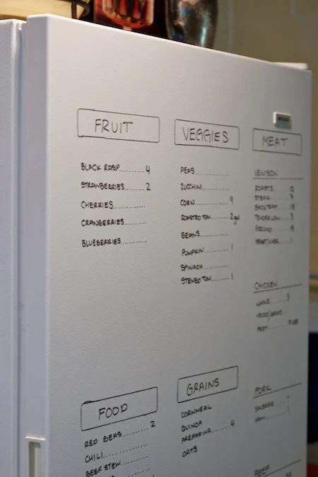 write on fridge