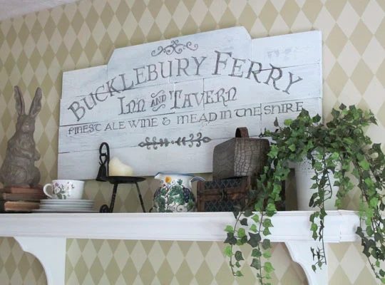 whitetulipdesigns geek chic painted sign