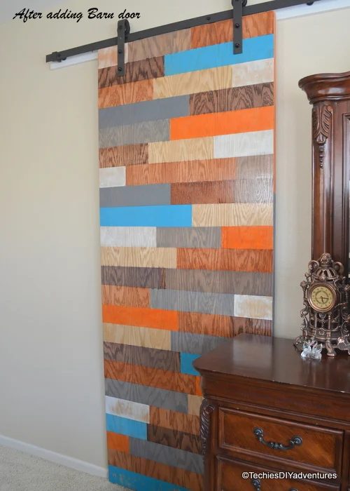 techiesdiyadventures painted panel barn door