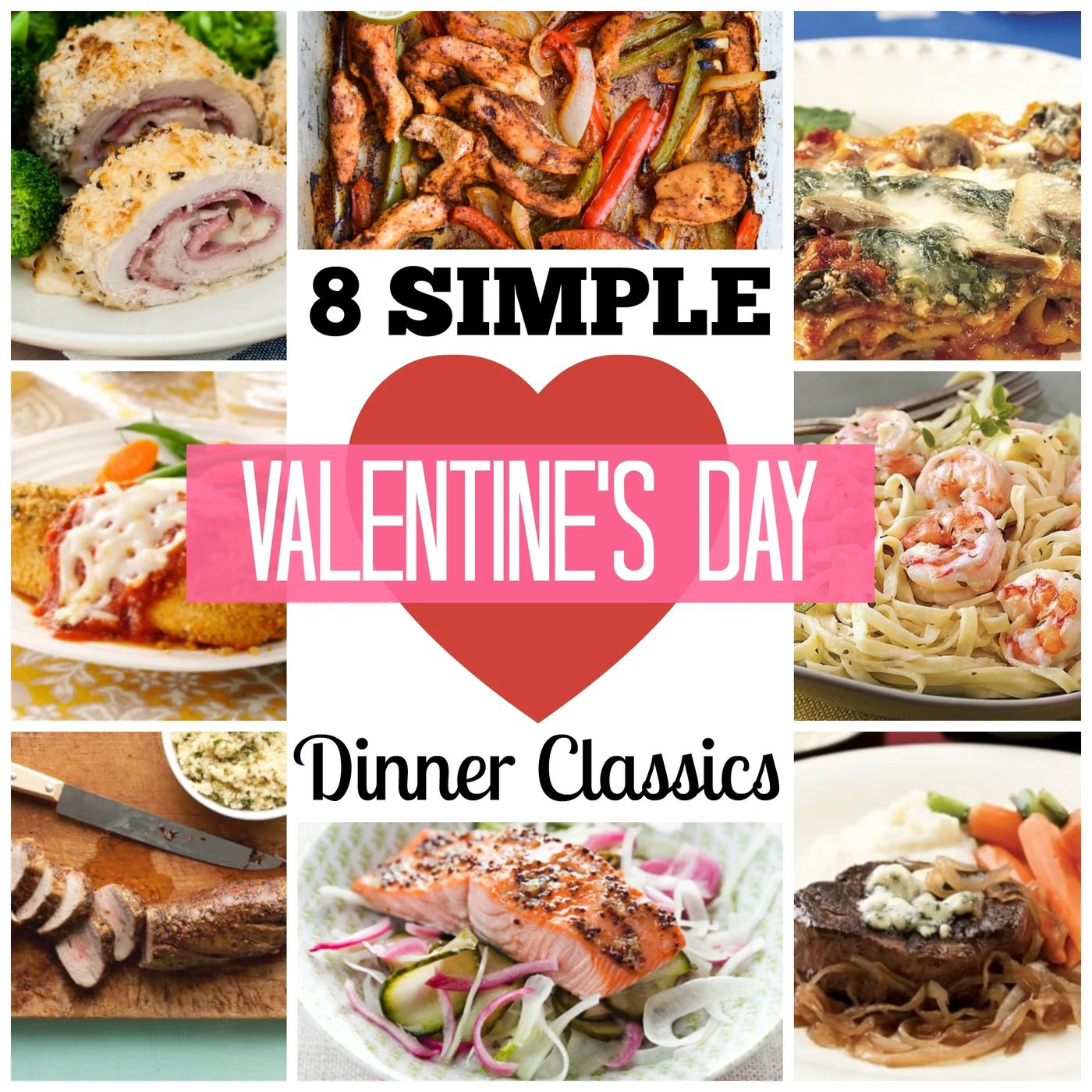 Take the hassle out of your Valentine's Day by spending a romantic evening at home making and eating one of these classic, direct Valentine's Day dinners! 8 direct Valentine's Day 