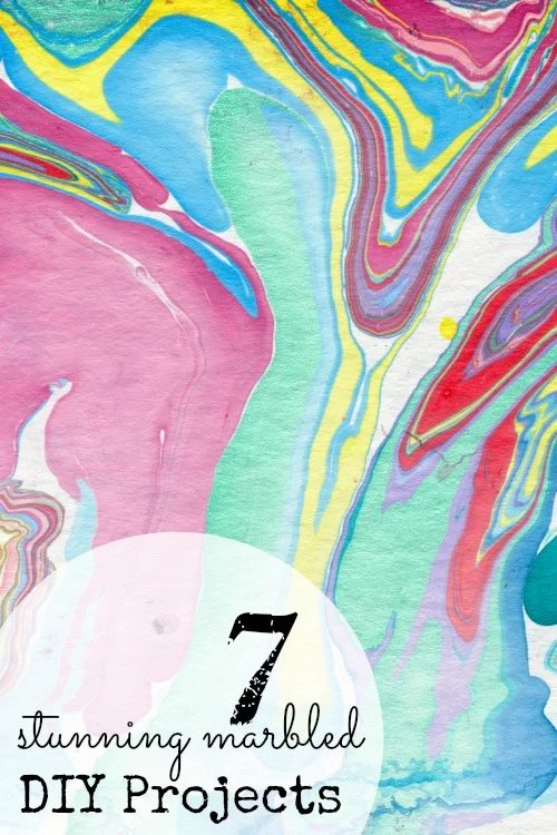 7 strong Marbled Handmade Projects via tipsaholic.com