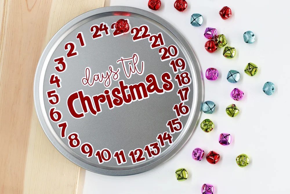 Days Til Christmas Countdown Vinyl Craft Project 2