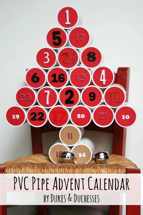 Pvc Pipe Advent Calendar