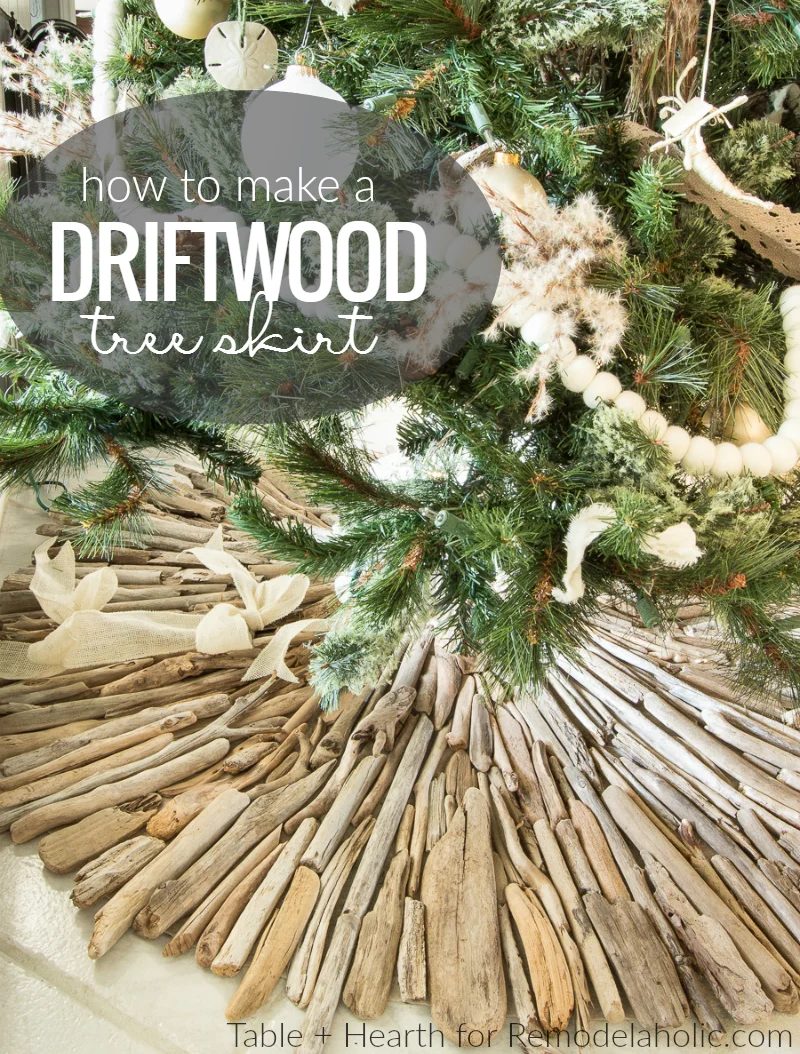 How To Make A Coastal Driftwood Christmas Tree Skirt Bekob 2