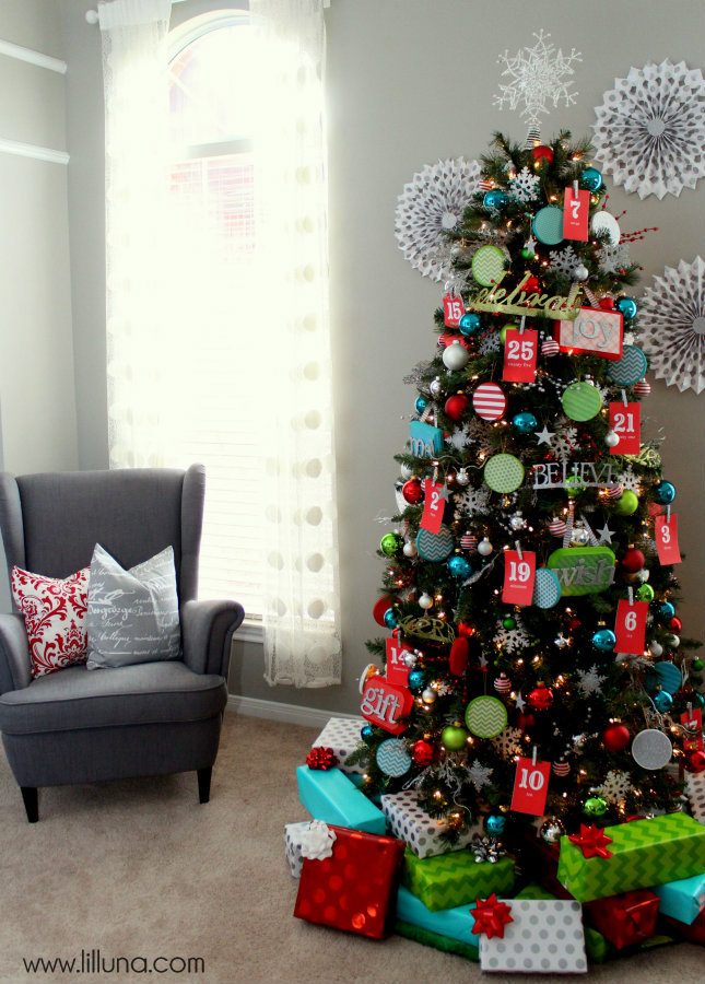 Interactive Advent Christmas Tree