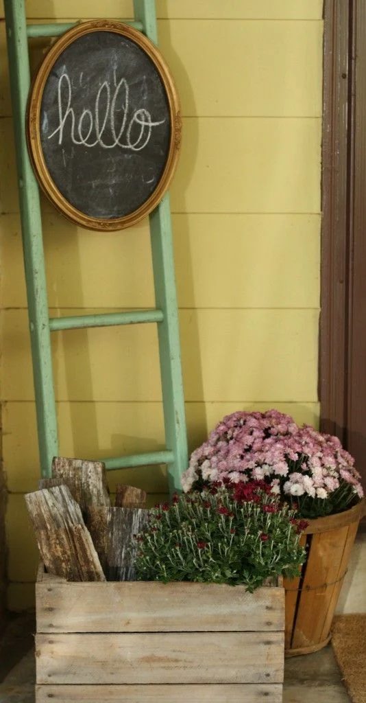 Blanket Ladder Porch Decor, Primitive And Proper