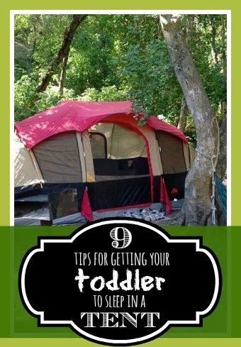 9 tips for getting your toddler to sleep in a tent - @tipsaholic. #tent #camping #kids #summer