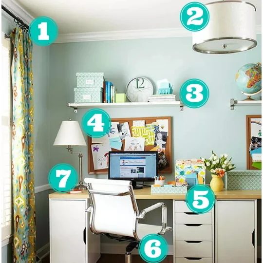 Get This Look Charming Organized Home Office