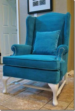 A New Look for and Old Chair: Painted Upholstery