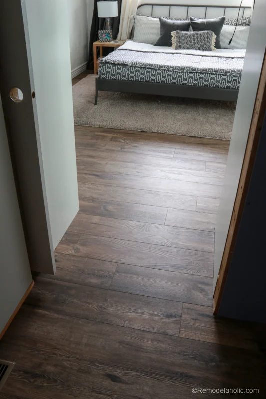 Get the look of hardwood floors without the upkeep and maintenance! This luxury vinyl wood plank flooring looks vivid and it's waterproof!