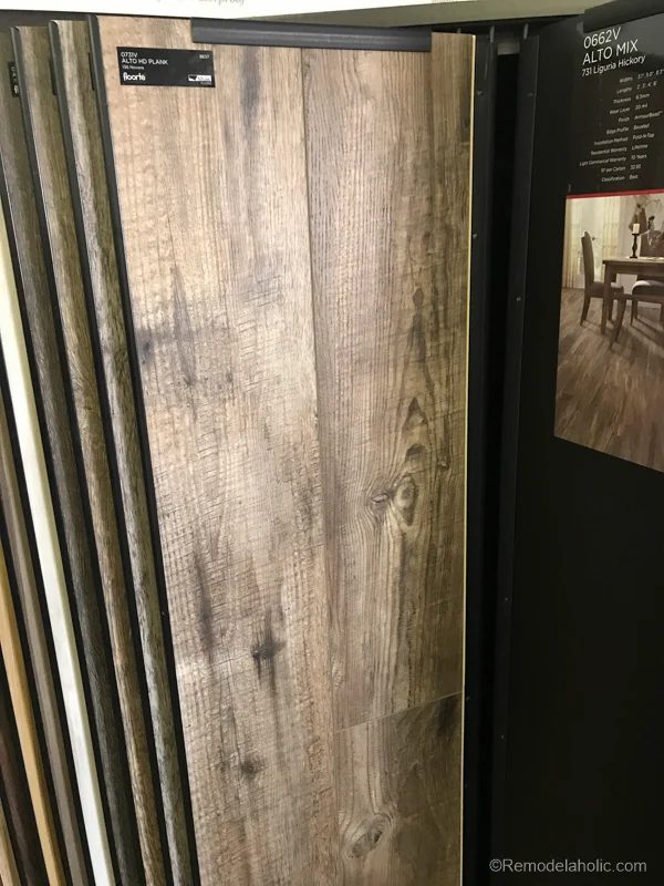 Get the look of hardwood floors without the upkeep and maintenance! This luxury vinyl wood plank flooring looks vivid and it's waterproof!