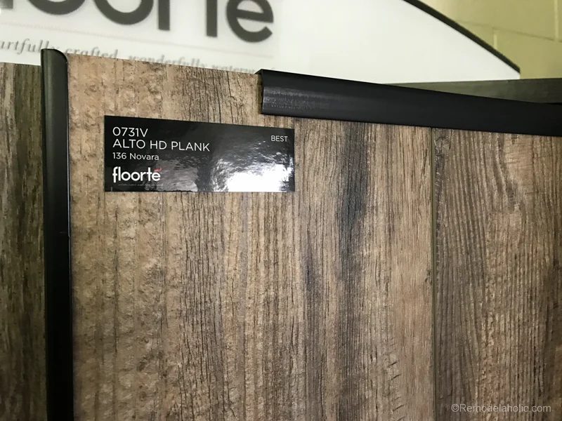 Get the look of hardwood floors without the upkeep and maintenance! This luxury vinyl wood plank flooring looks vivid and it's waterproof!