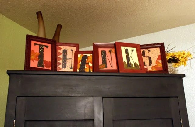 A Sign of Gratitude; Thanksgiving decor options