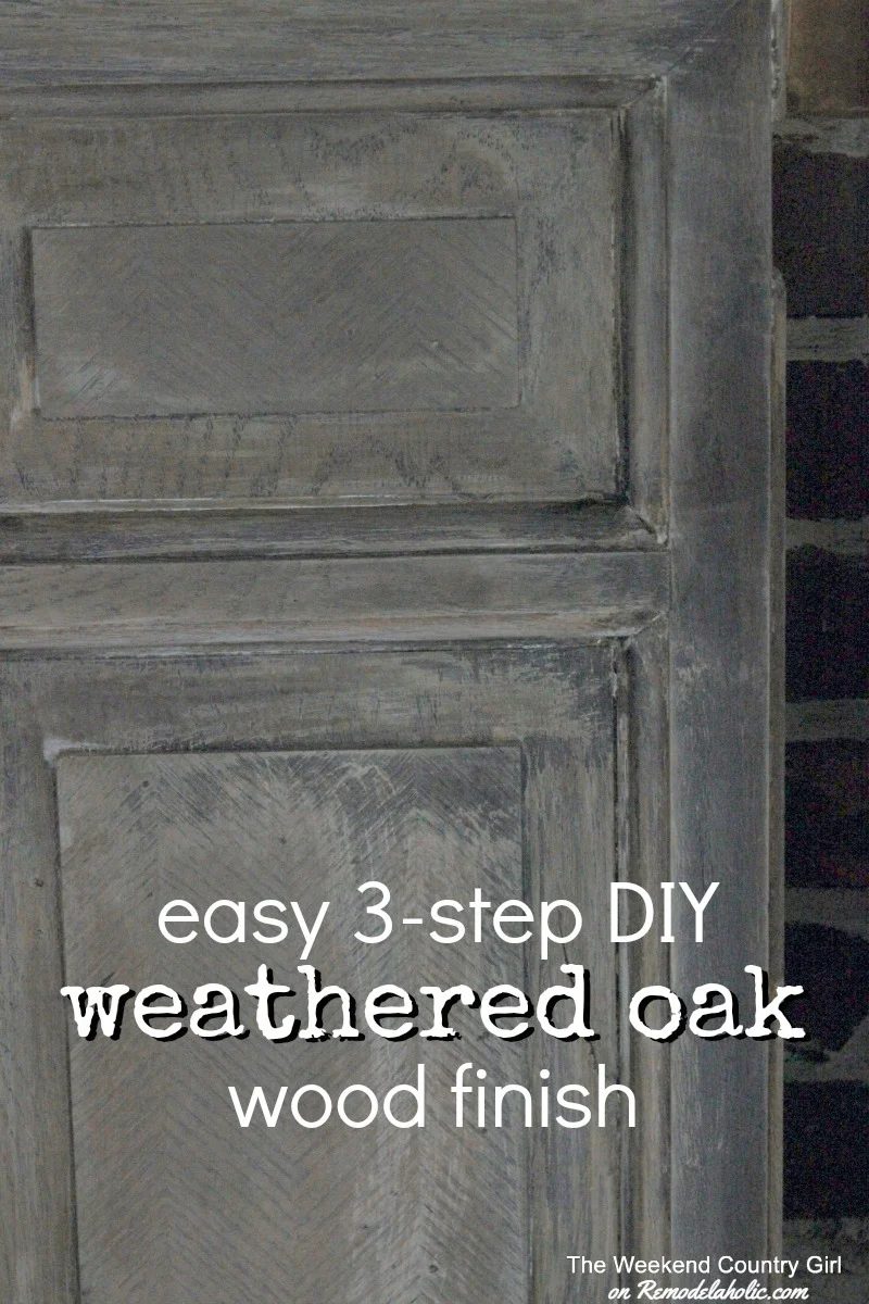 straightforward 3-step Handmade Weathered Oak Finish for Wood (just like Restoration Hardware)