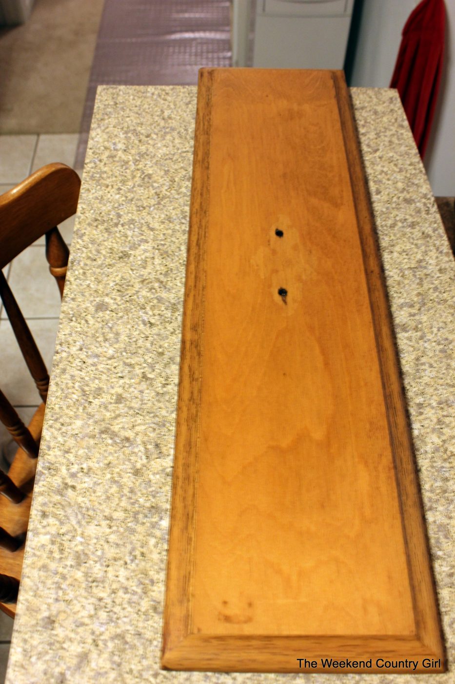 Step by step walkthrough on weathered wood stain before03 by The Weekend Country Girl on @Bekob
