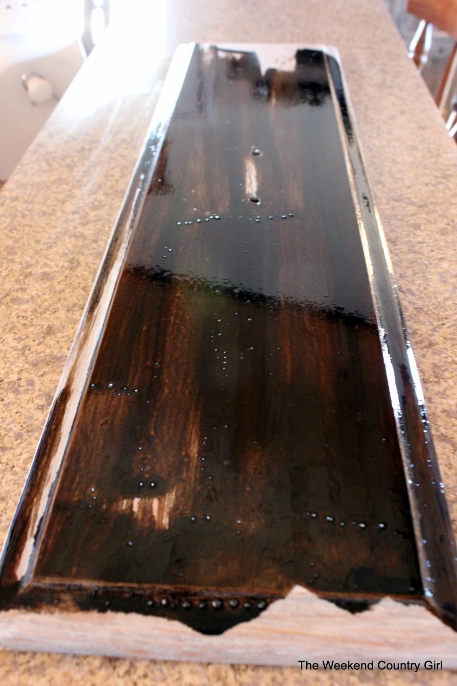 Weathered wood stain tutorail08 by The Weekend Country Girl on @Bekob