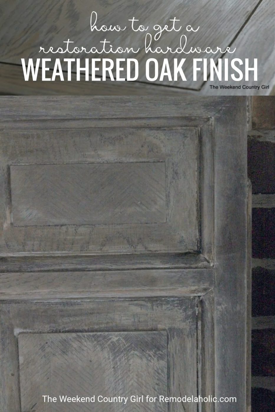 How To Get A Restoration Hardware Weathered Oak Finish For All Of Your Projects Featured On Bekob.com