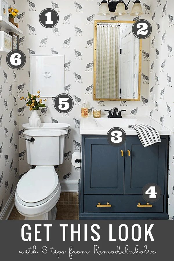 Get This Look Farmhouse Chic Bathroom Bekob 1