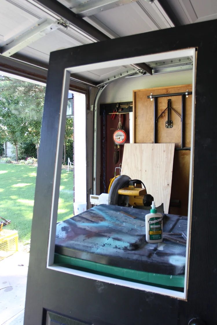 Handmade walkthrough - how to add a glass window to a hollow core door (9)