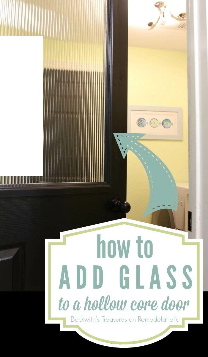 How to Add a Glass Window to a Hollow Core Door