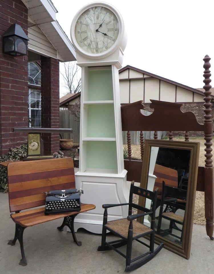 grandfather clock makeover