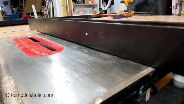13 1 8 Inch Gap On Table Saw Fence Install