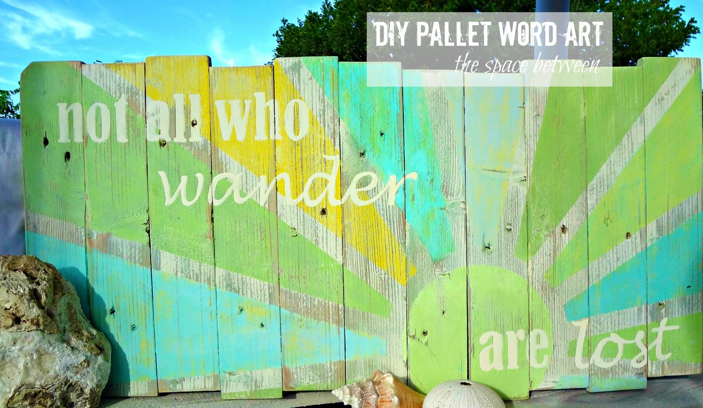 pallet word art