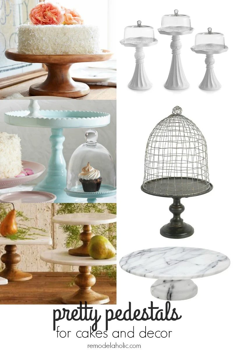 Pretty Cake Pedestals. One of each, please! @Bekob