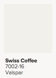 Valspar Swiss Coffee Paint Color