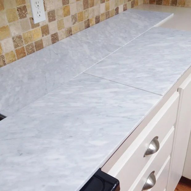 extra large marble tiles for a carrera marble countertop
