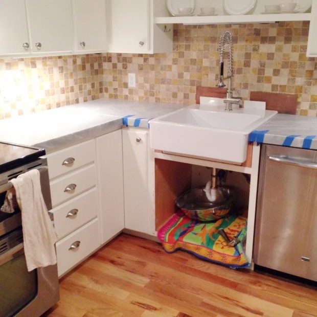 self-install marble tile countertop, modest-cost friendly Handmade countertop option