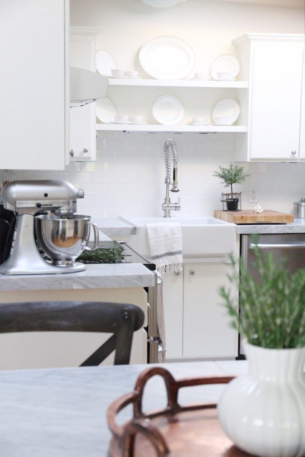 white kitchen makeover