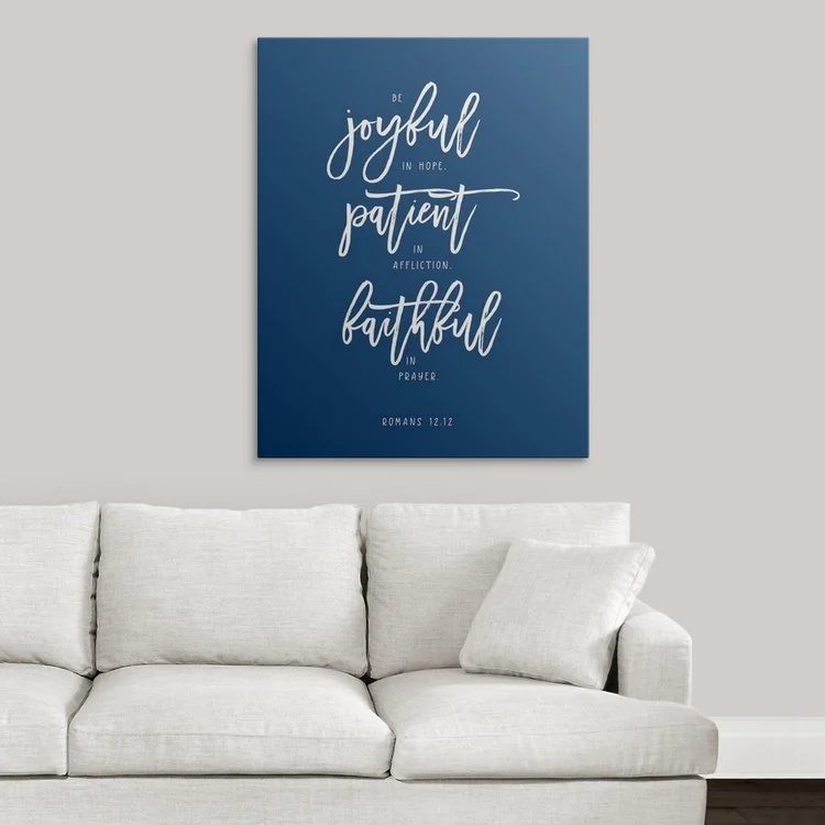 Joyful Patient Faithful - Affordable Word Art