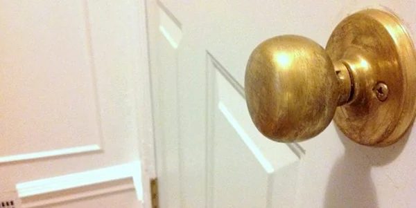 Aging Brass Doorknobs Handmade